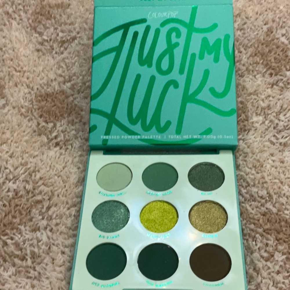 Colourpop Just My Luck eyeshadow palette.